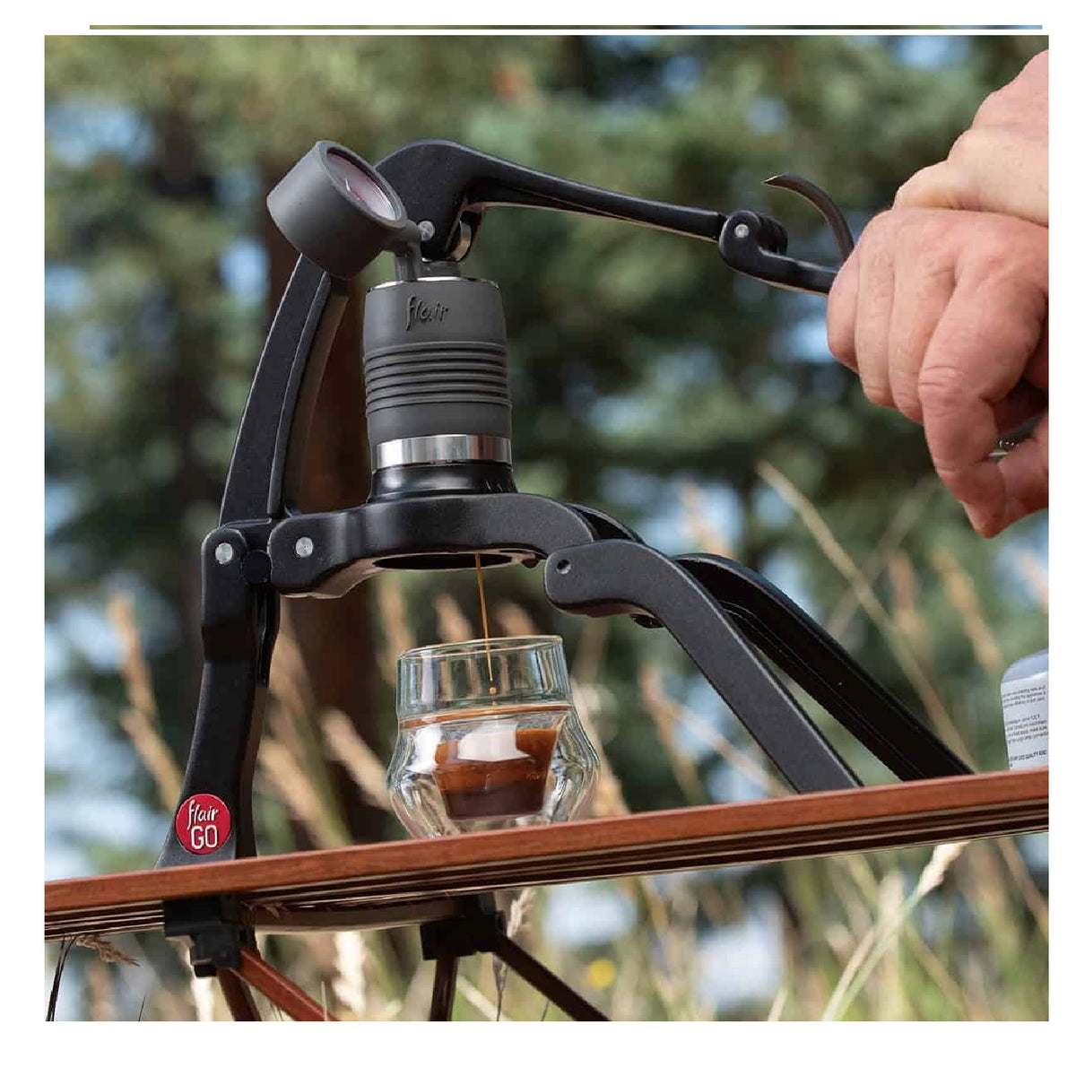 Flair GO - Cafetera De Espresso Manual, Portátil y Plegable