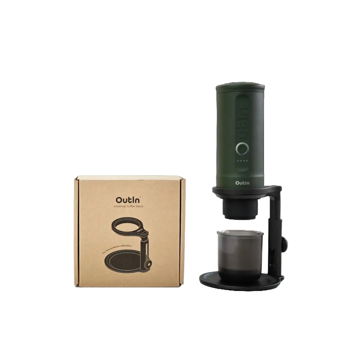 Kit Outin - Cafetera Espresso Portátil Con Soporte