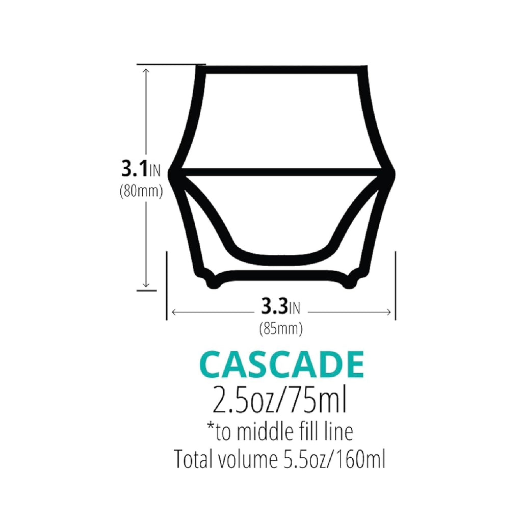 Kruve Cascade - Set de Tazas Espresso de Porcelana