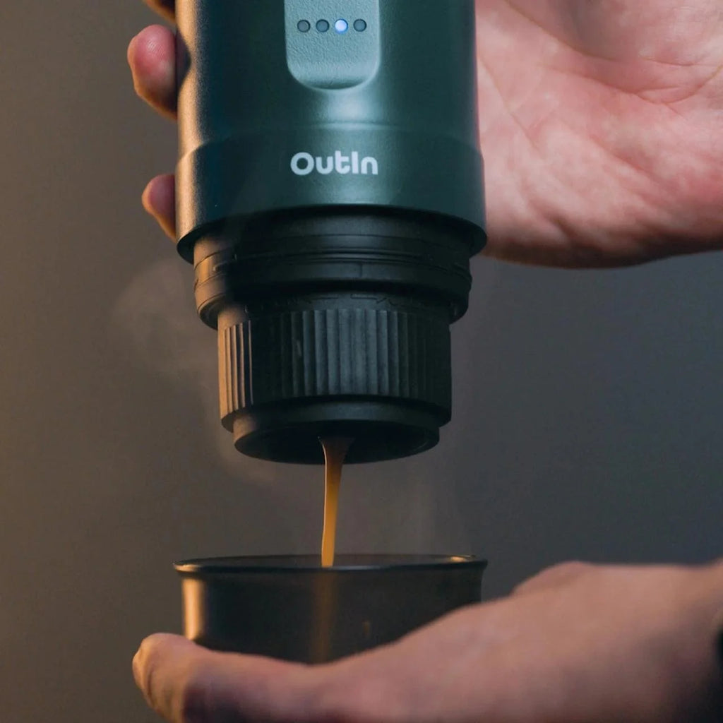 Outin Nano - Cafetera Eléctrica Portátil De Espresso Para Cápsula o Molido