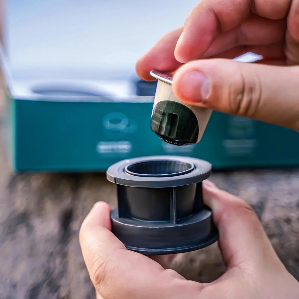 Outin Nano - Cafetera Eléctrica Portátil De Espresso Para Cápsula o Molido