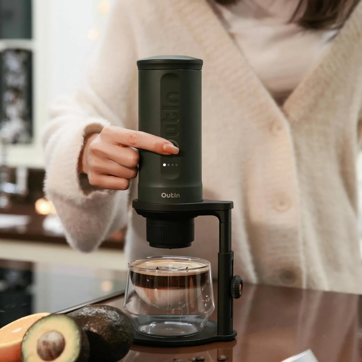 Outin - Soporte Universal Para Cafeteras Portátiles De Espresso
