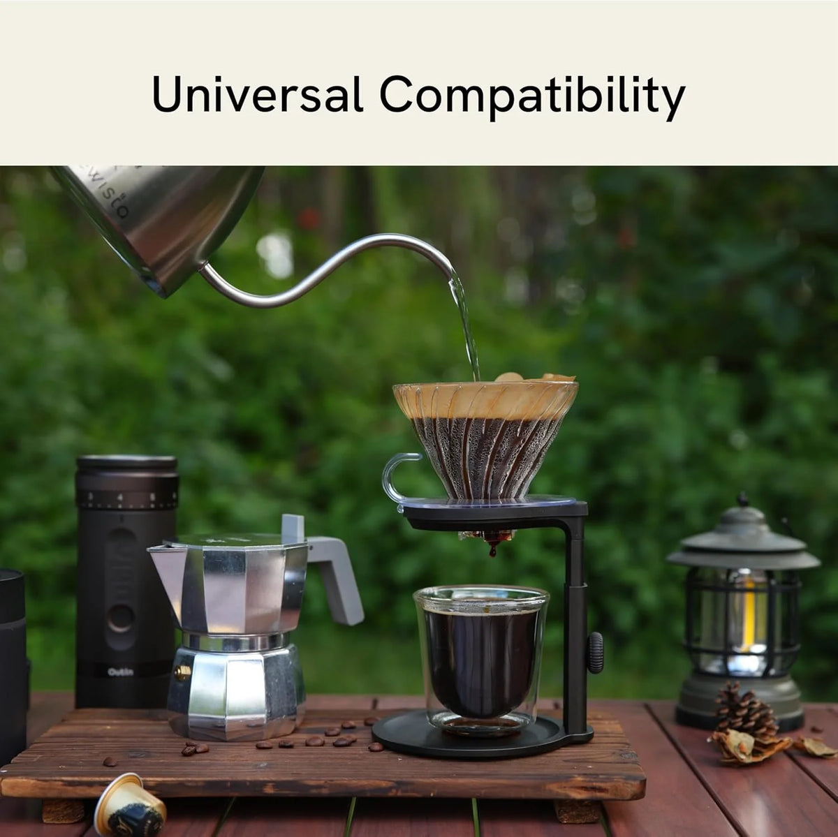 Outin - Soporte Universal Para Cafeteras Portátiles De Espresso
