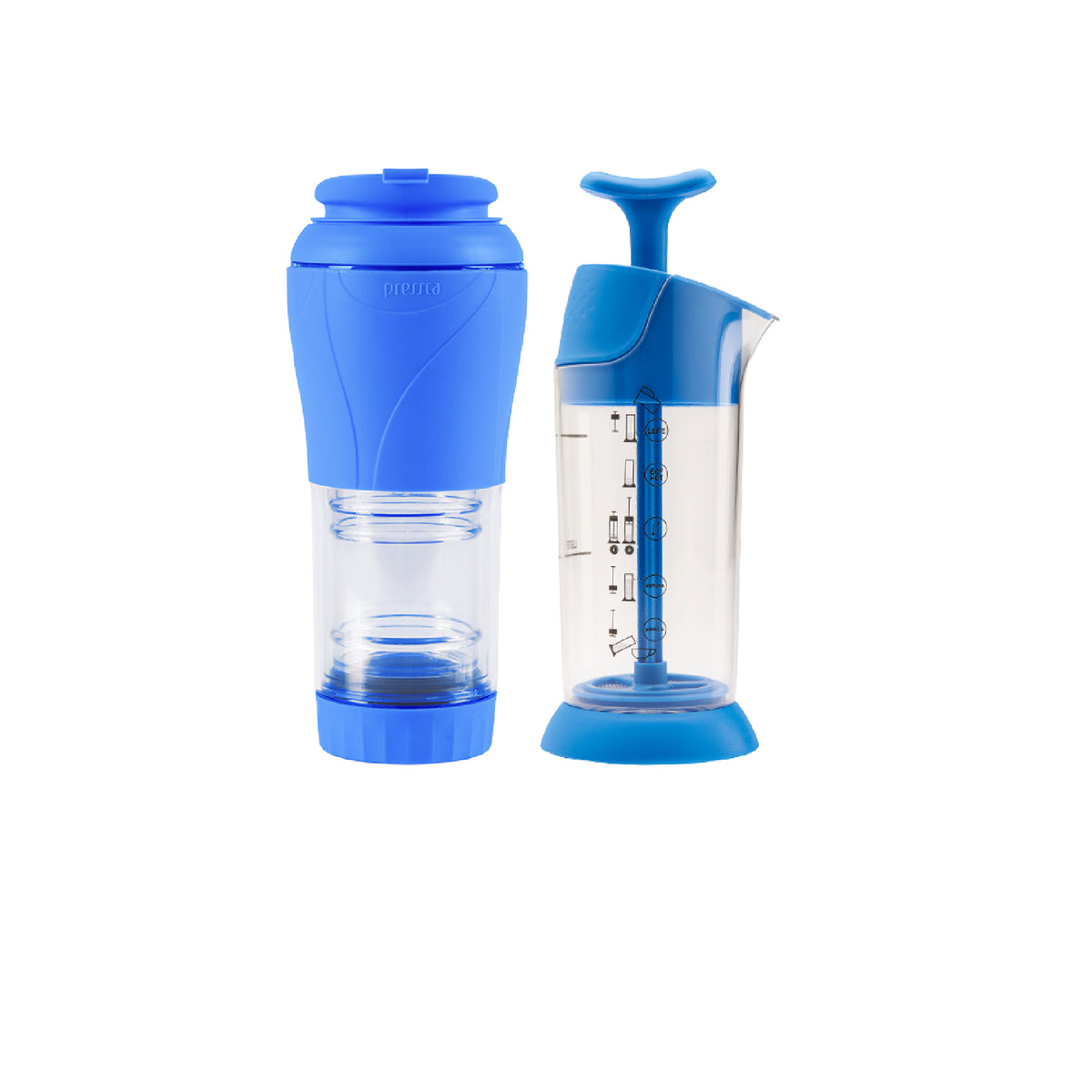 Pressca - Kit Cafetera Portátil Y Espumador De Leche