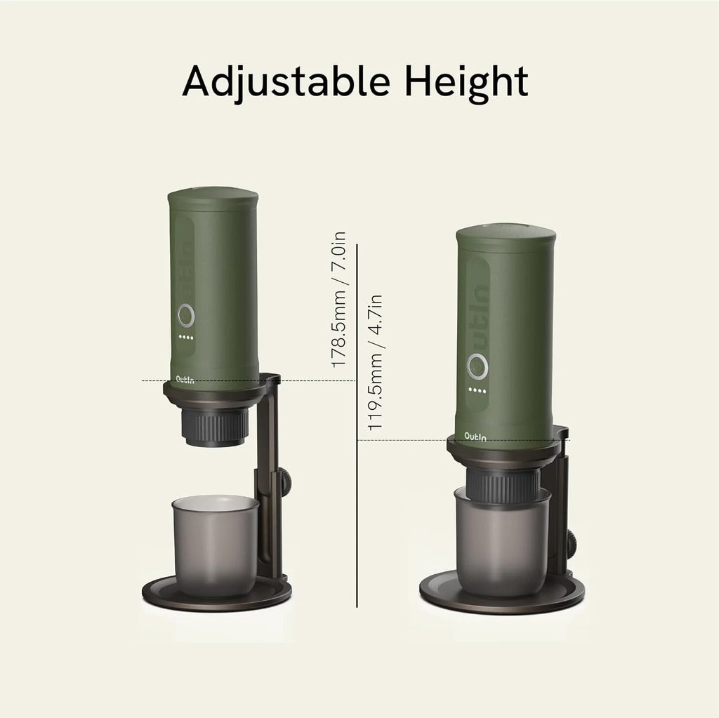 Kit Outin - Cafetera Espresso Portátil Con Soporte