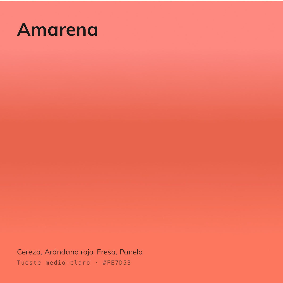 Amarena - Café Calidad Especialidad Estilo Moderno | 250 g