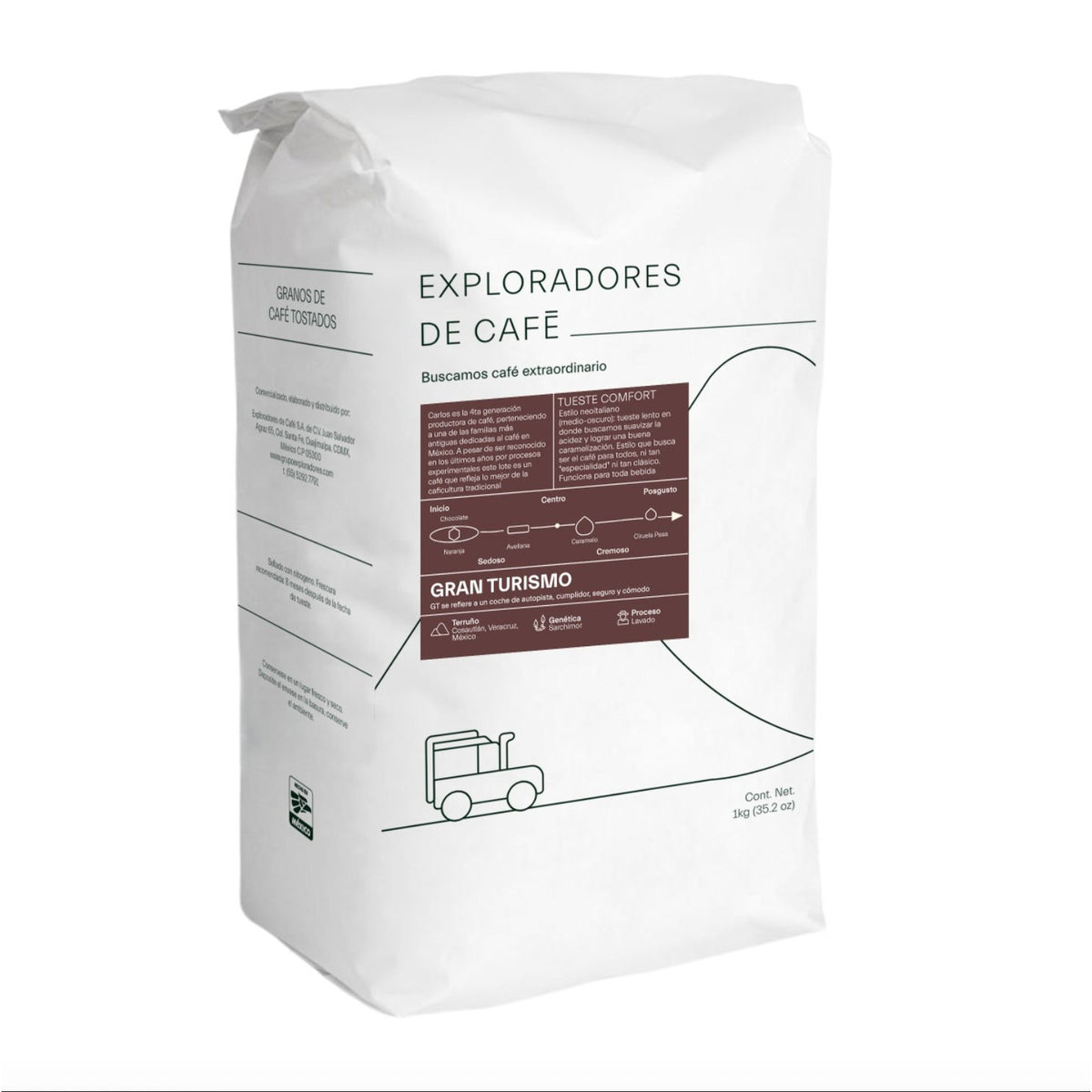 Gran Turismo - Café Orgánico Tueste Neo Italiano | 1 kg