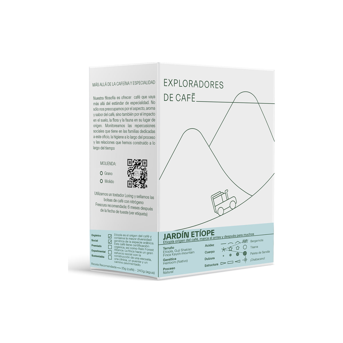 Jardín Etíope - Café Especialidad Estilo Moderno | 250 g y 1 kg