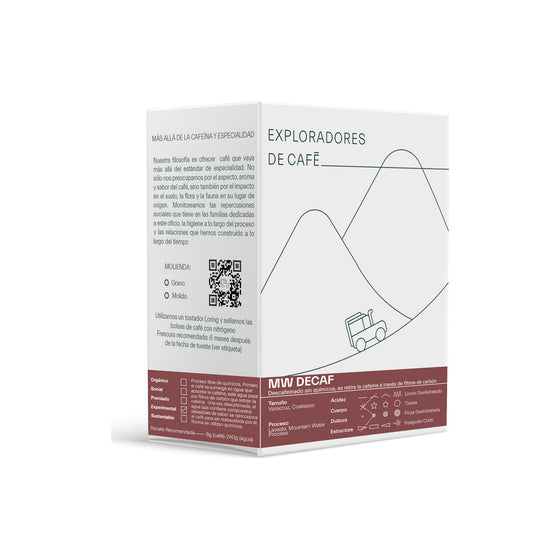 MW Decaf - Café Descafeinado Libre De Químicos | 1 kg