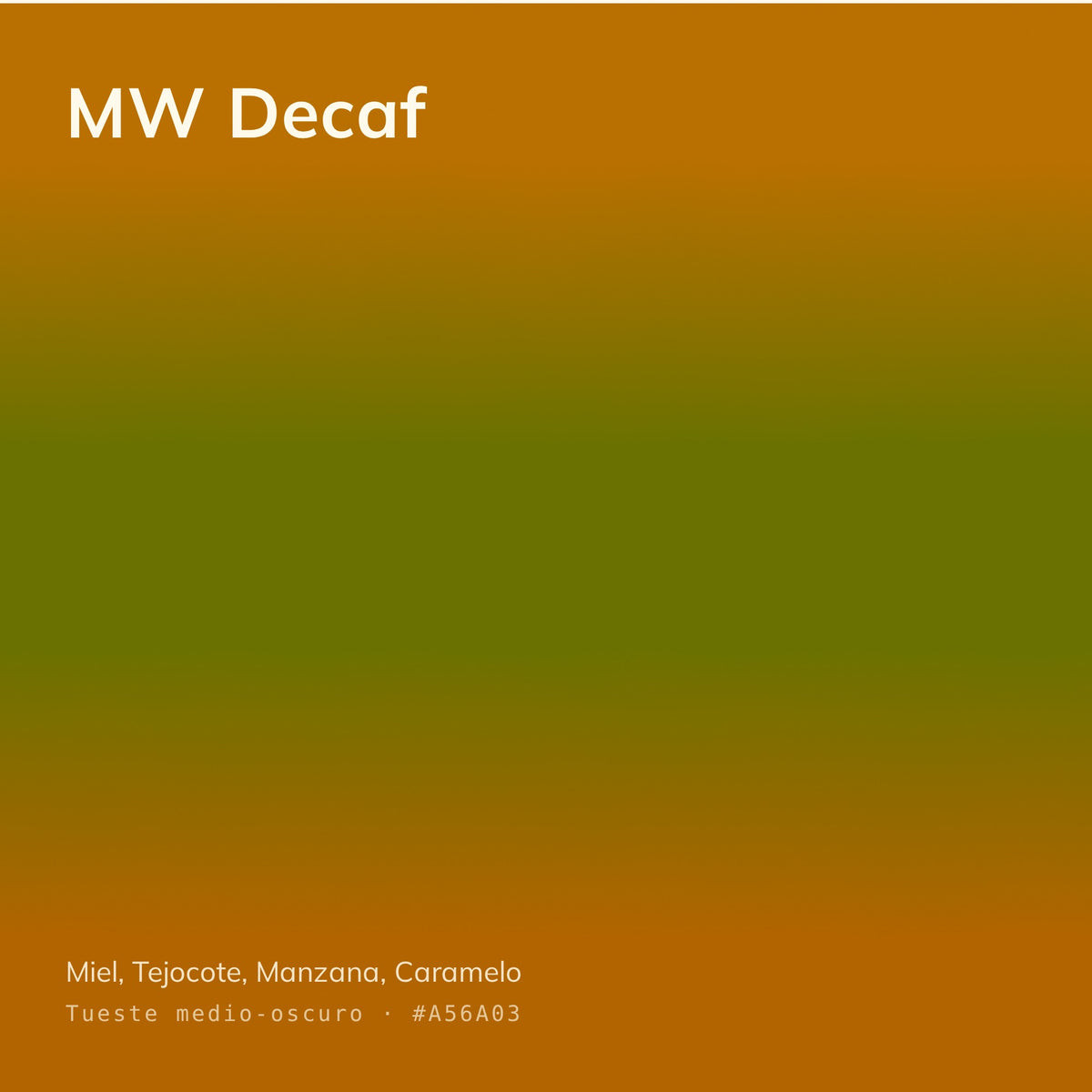 MW Decaf - Café Descafeinado Libre De Químicos | 1 kg