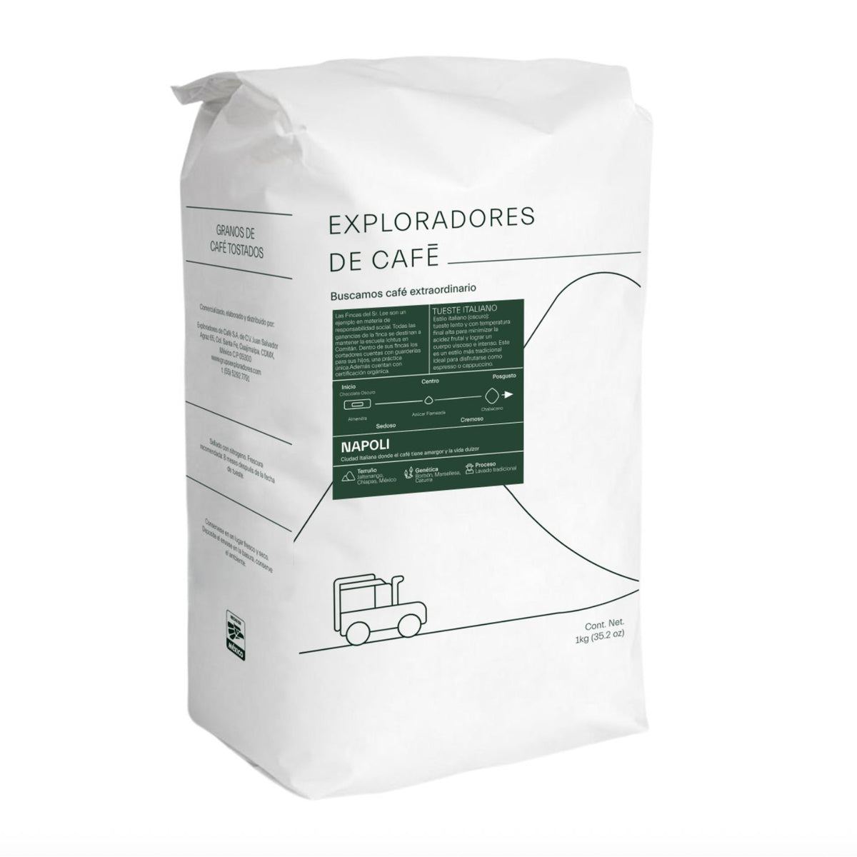 Napoli - Café Orgánico Especialidad Tueste Italiano Intenso | 1 kg