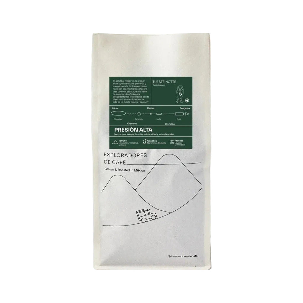 Presión Alta - Café Orgánico Especialidad Tueste Estilo Italiano | 1 kg