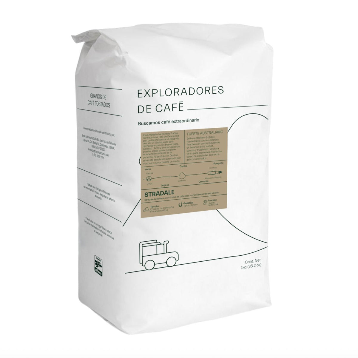 Stradale - Café Orgánico Especialidad Tueste Australiano | 1 kg